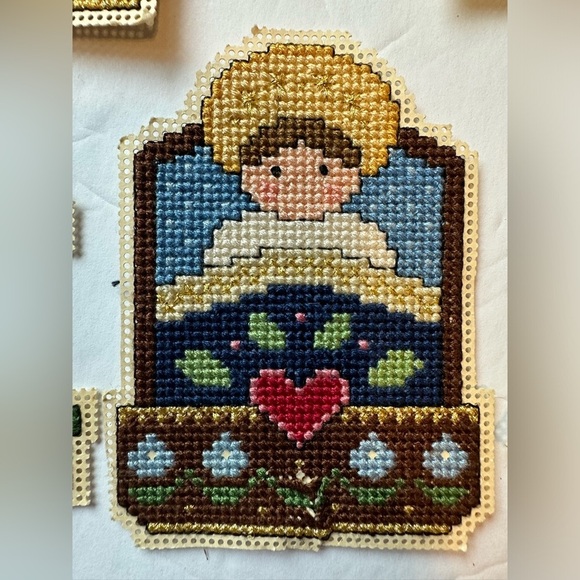Cross Stitch Christmas Nativity 5 Pieces Done From The Spirit Of Christmas Book - Picture 6 of 8